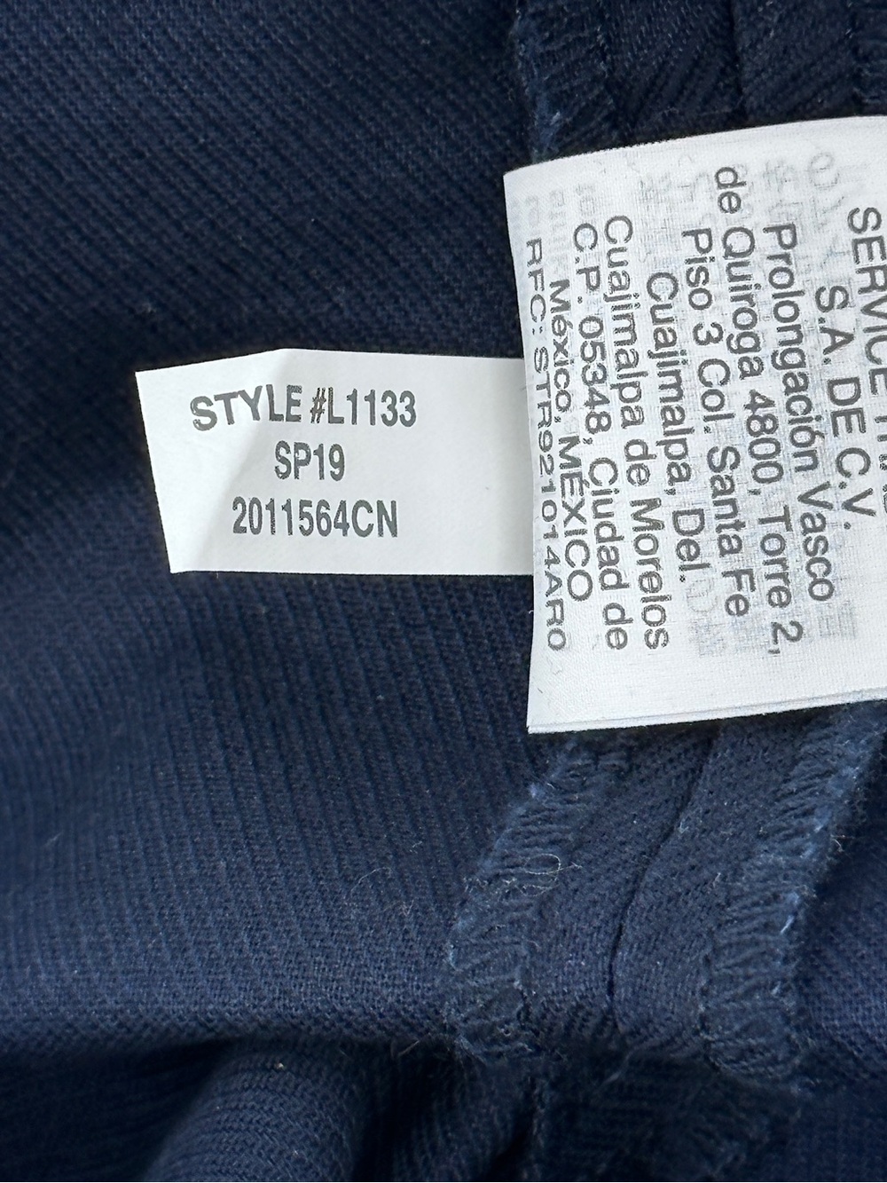 J.Crew Navy Scalloped Hem Cotton Skirt Size 10 Classic Preppy - Picture 5 of 8